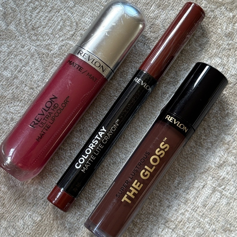 Brand New Revlon Set Ultra HD Matte The Gloss Colorstay Matte Lite Crayon Sealed